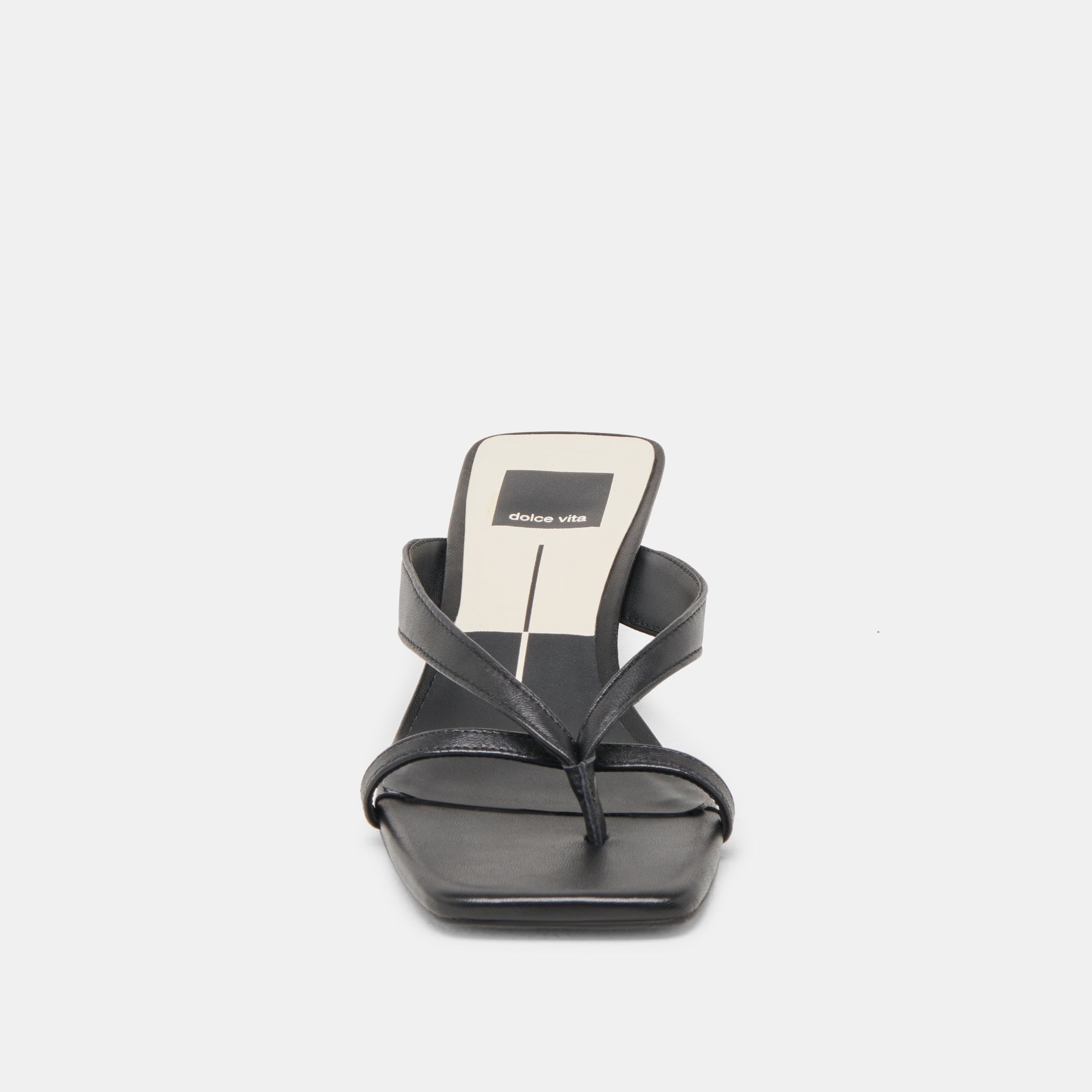 BREVEL WIDE HEELS ONYX LEATHER