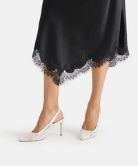 YAMI HEELS TRUE WHITE LACE