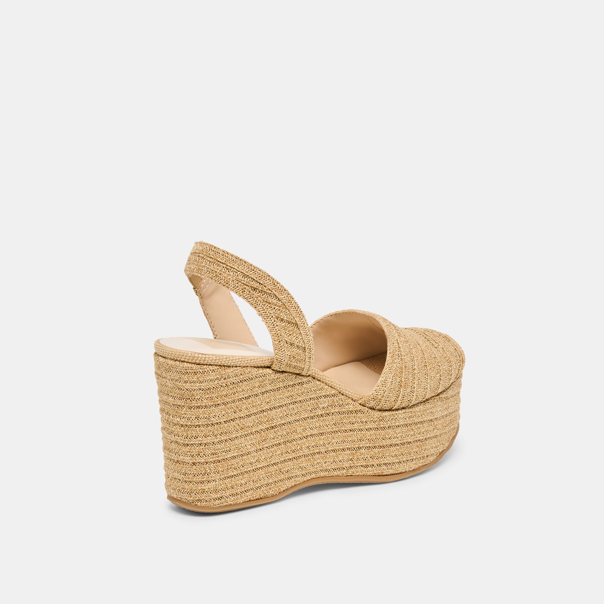 AKERA WEDGES NATURAL RAFFIA