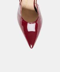 ALINNA HEELS BURGUNDY PATENT LEATHER
