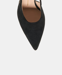 ALINNA HEELS ONYX SUEDE