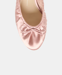 ARDENA SATIN HEELS LT BLUSH SATIN