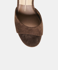 BELEN HEELS DK BROWN SUEDE