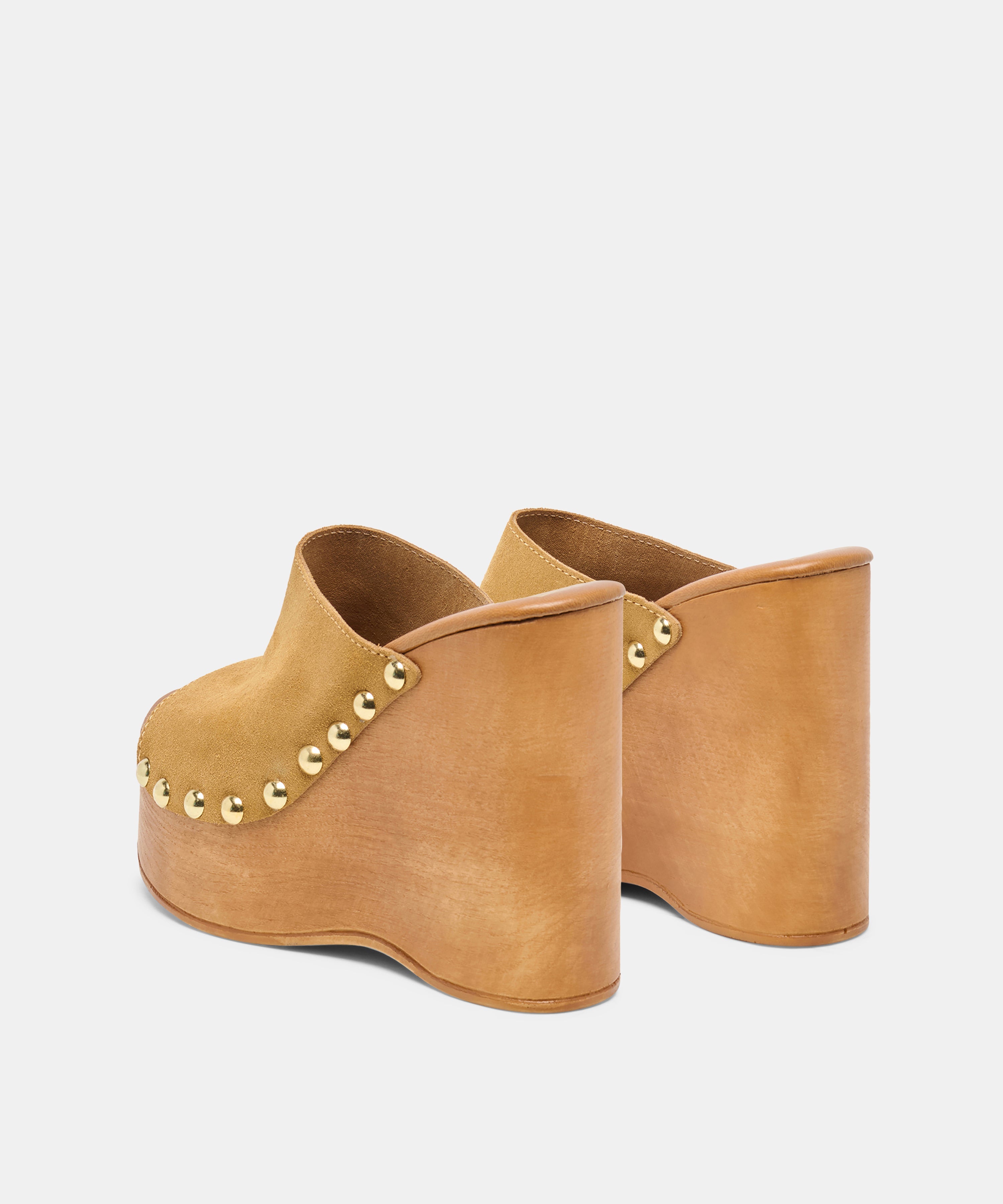 BIRK WEDGES TAN SUEDE
