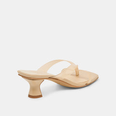 BREVEL VINYL WIDE HEELS PRALINE JELLY