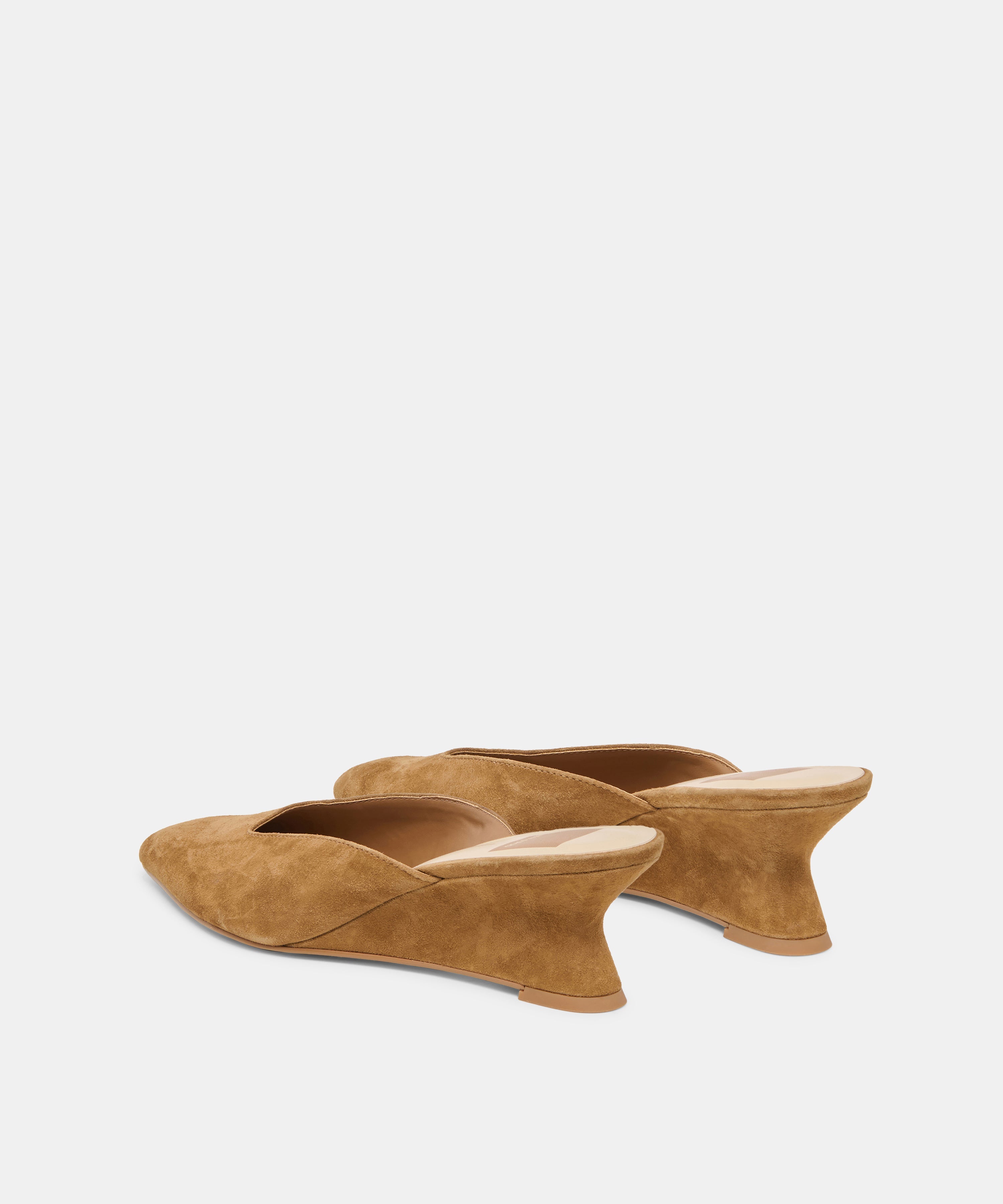 CAMY MULES COGNAC SUEDE