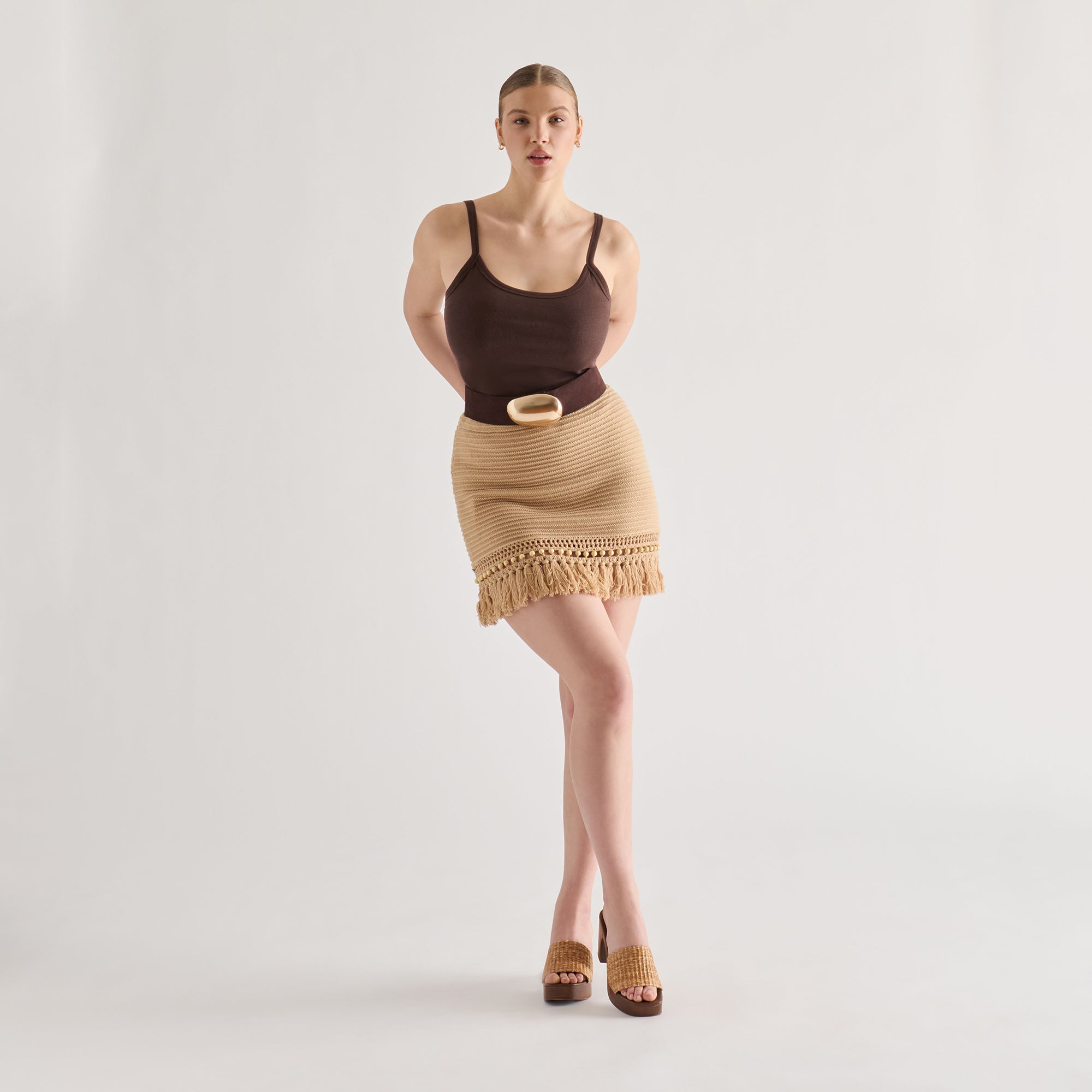 CELEST HEELS NATURAL RAFFIA