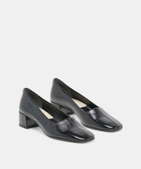 DALIA HEELS BLACK LEATHER