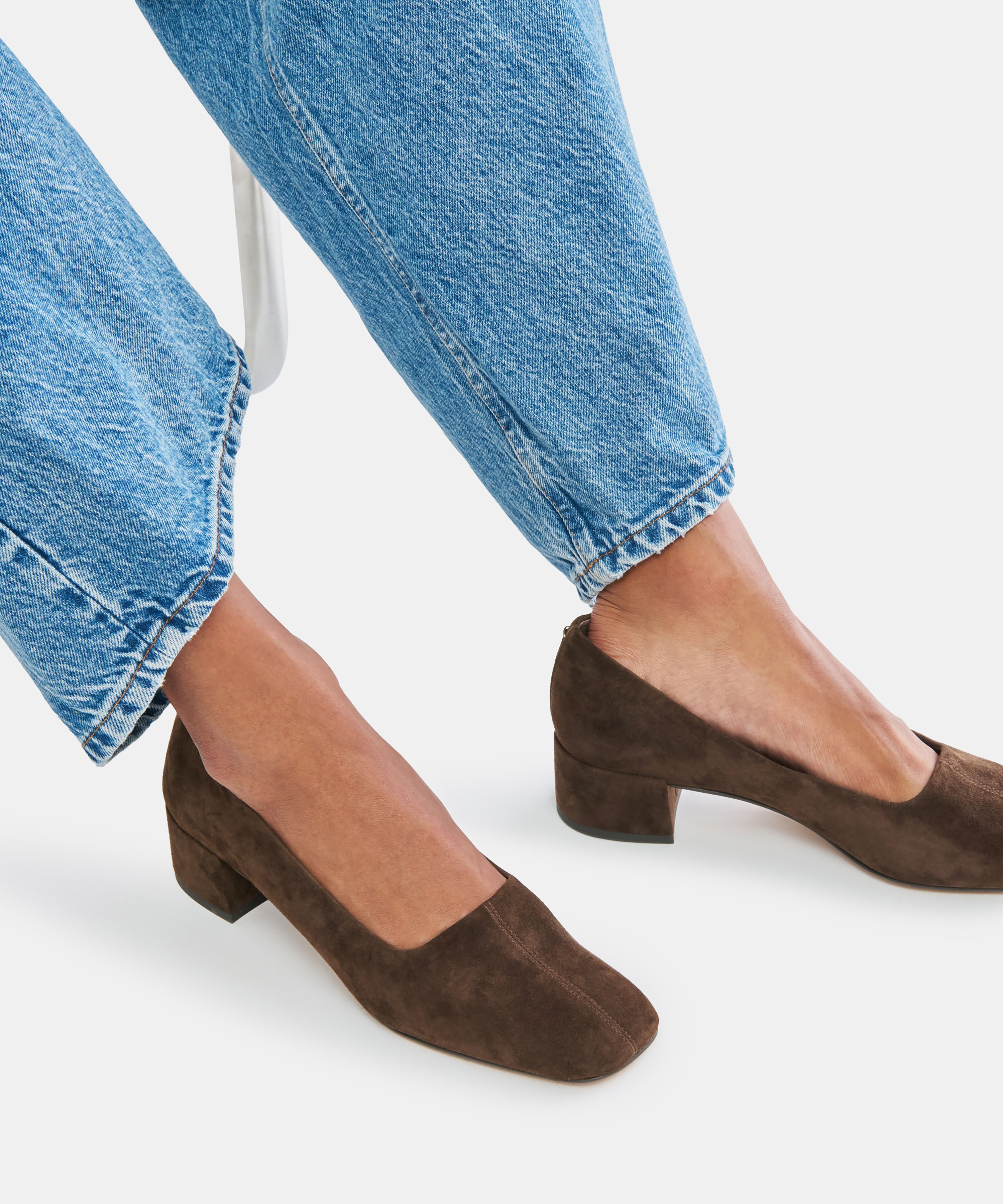 DALIA HEELS DK BROWN SUEDE