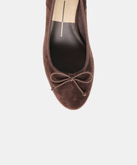 DAWSEN HEELS MAHOGANY SUEDE