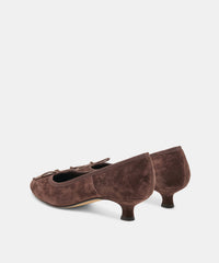 DAWSEN HEELS MAHOGANY SUEDE