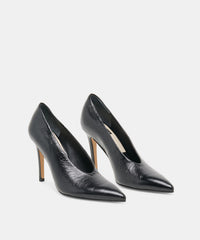 EMANI HEELS BLACK LEATHER