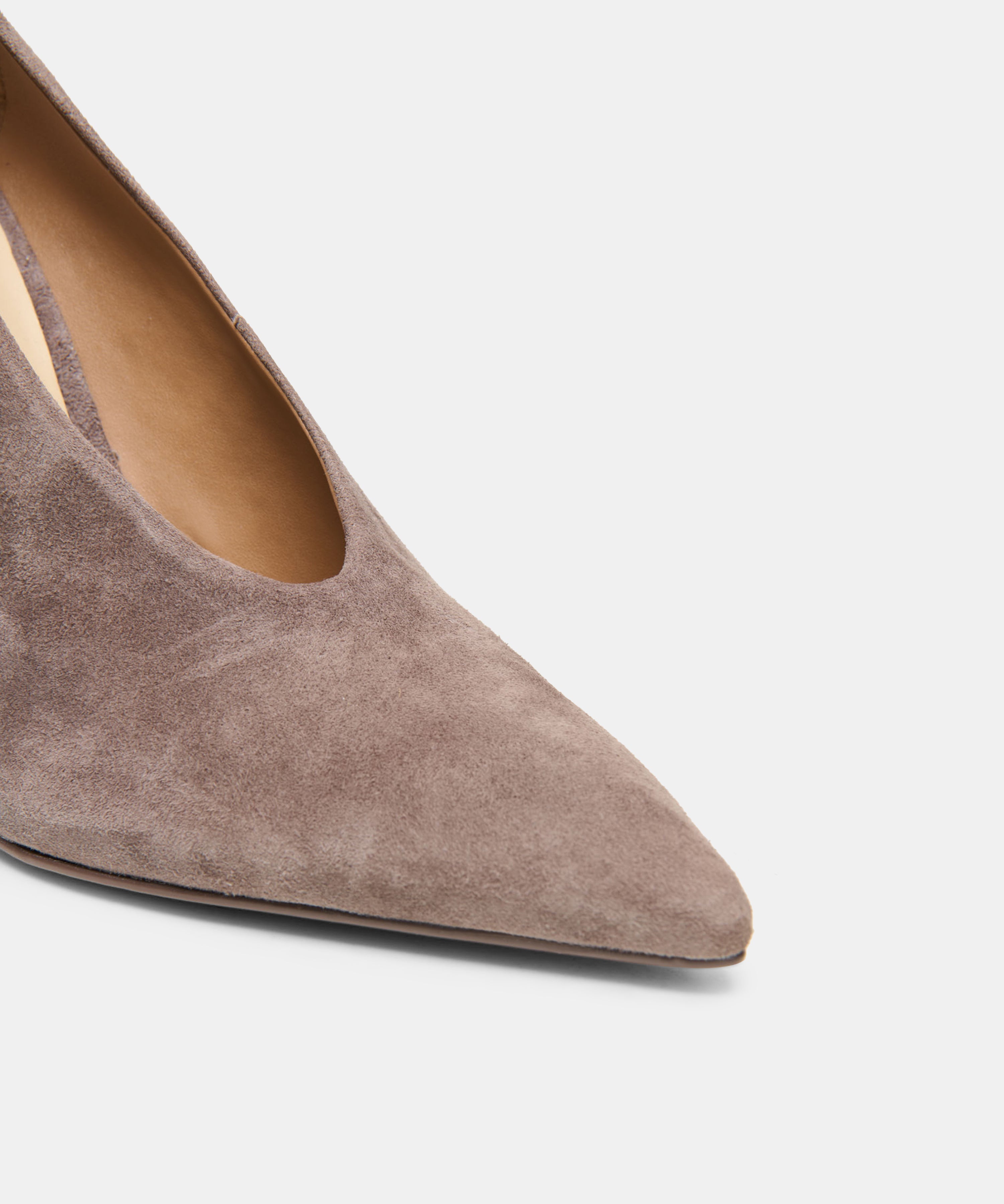 EMANI HEELS DOVE SUEDE
