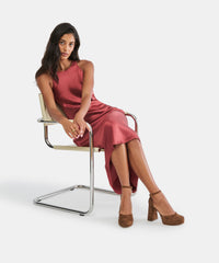 GARLYN HEELS COCOA SUEDE