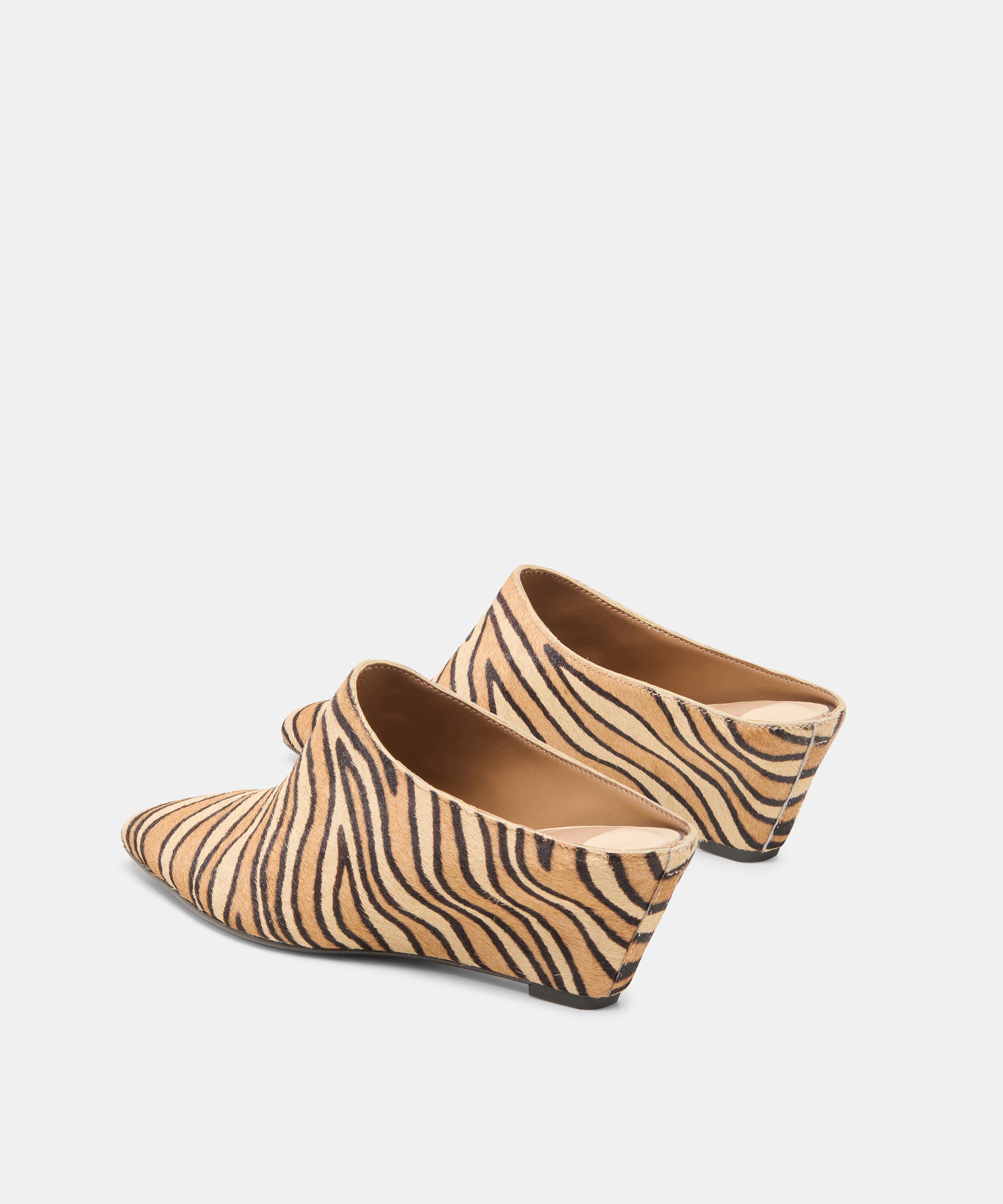 HILAH MULES TIGER CALF HAIR