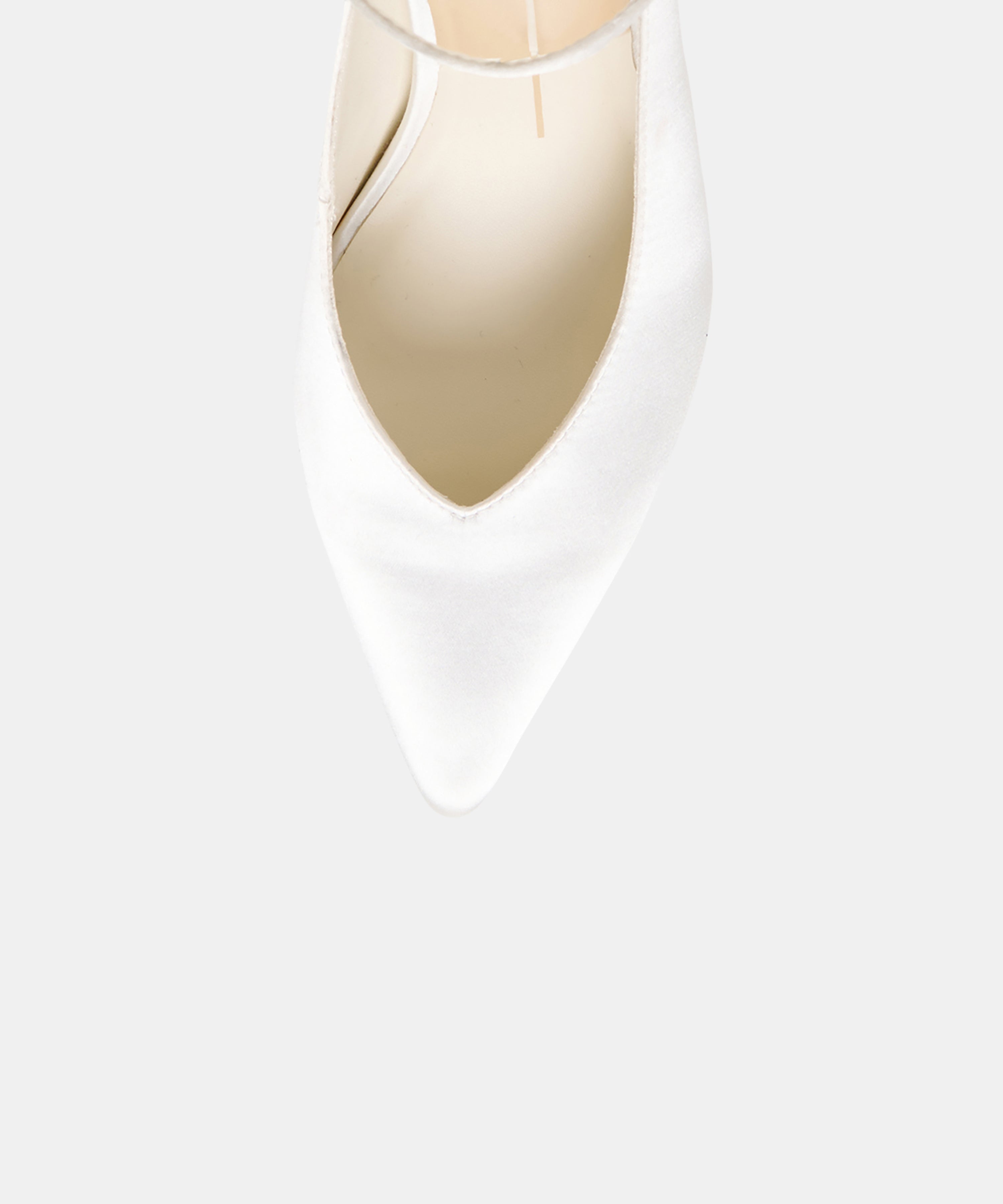 KARSIN SATIN HEELS TRUE WHITE SATIN