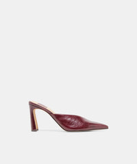 KENTIN HEELS CRANBERRY LEATHER
