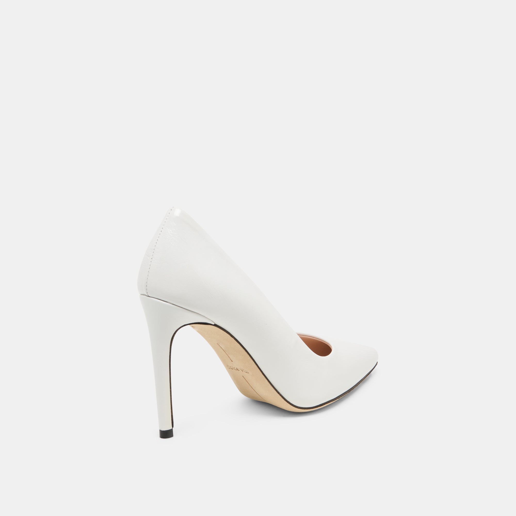 LANKY HEELS WHITE LEATHER