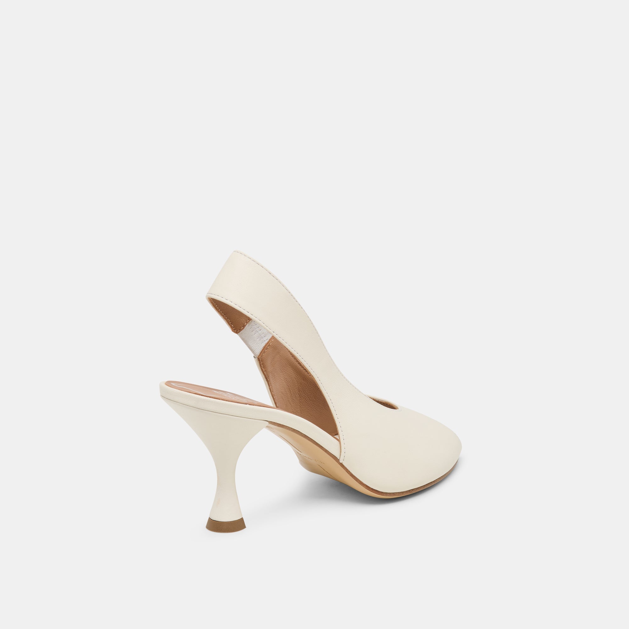 MADOW HEELS OFF WHITE LEATHER