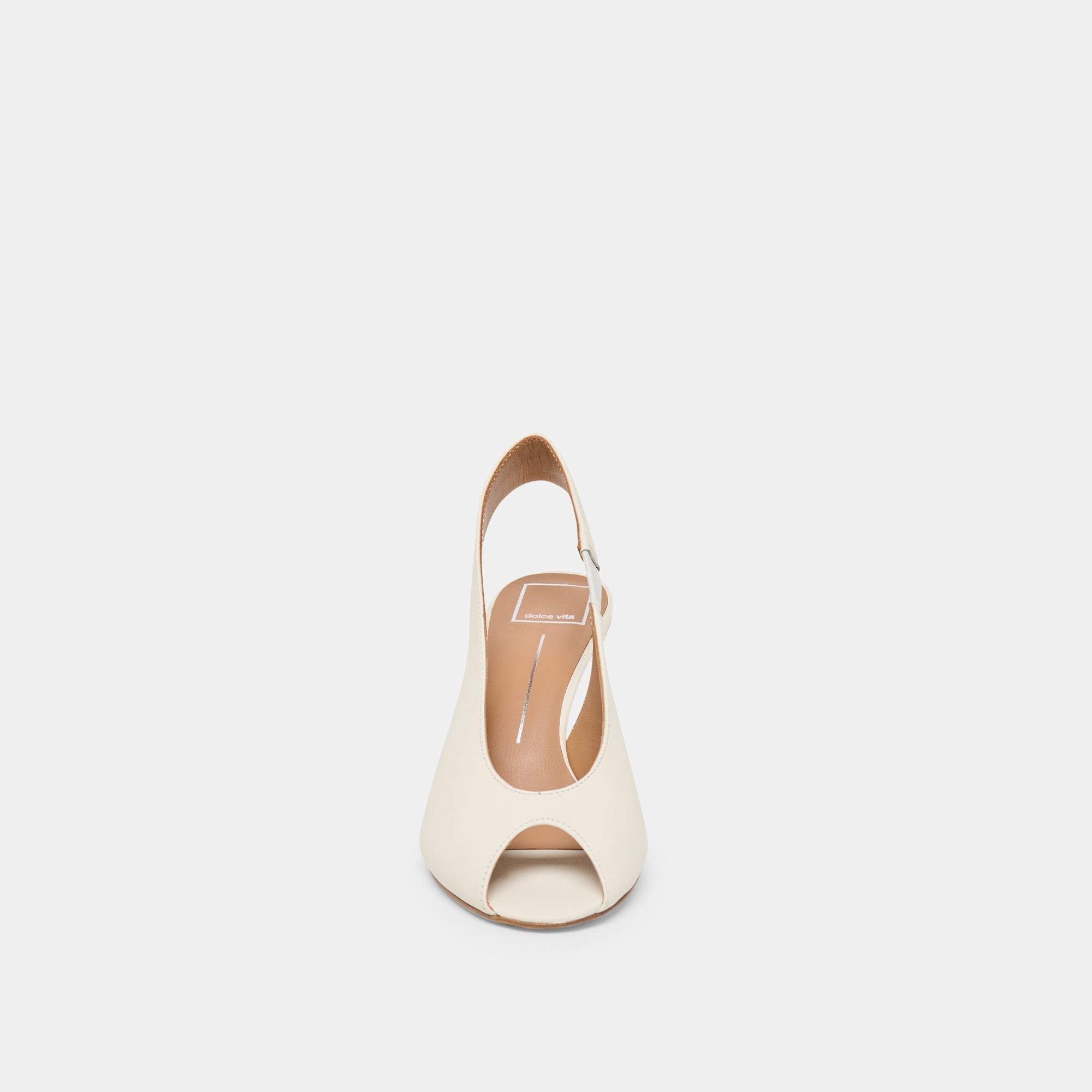 MADOW HEELS OFF WHITE LEATHER