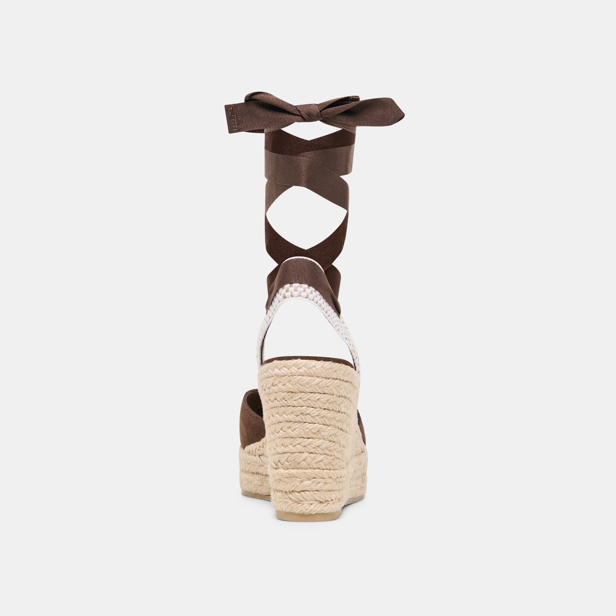 NOURA WEDGES DK BROWN SUEDE