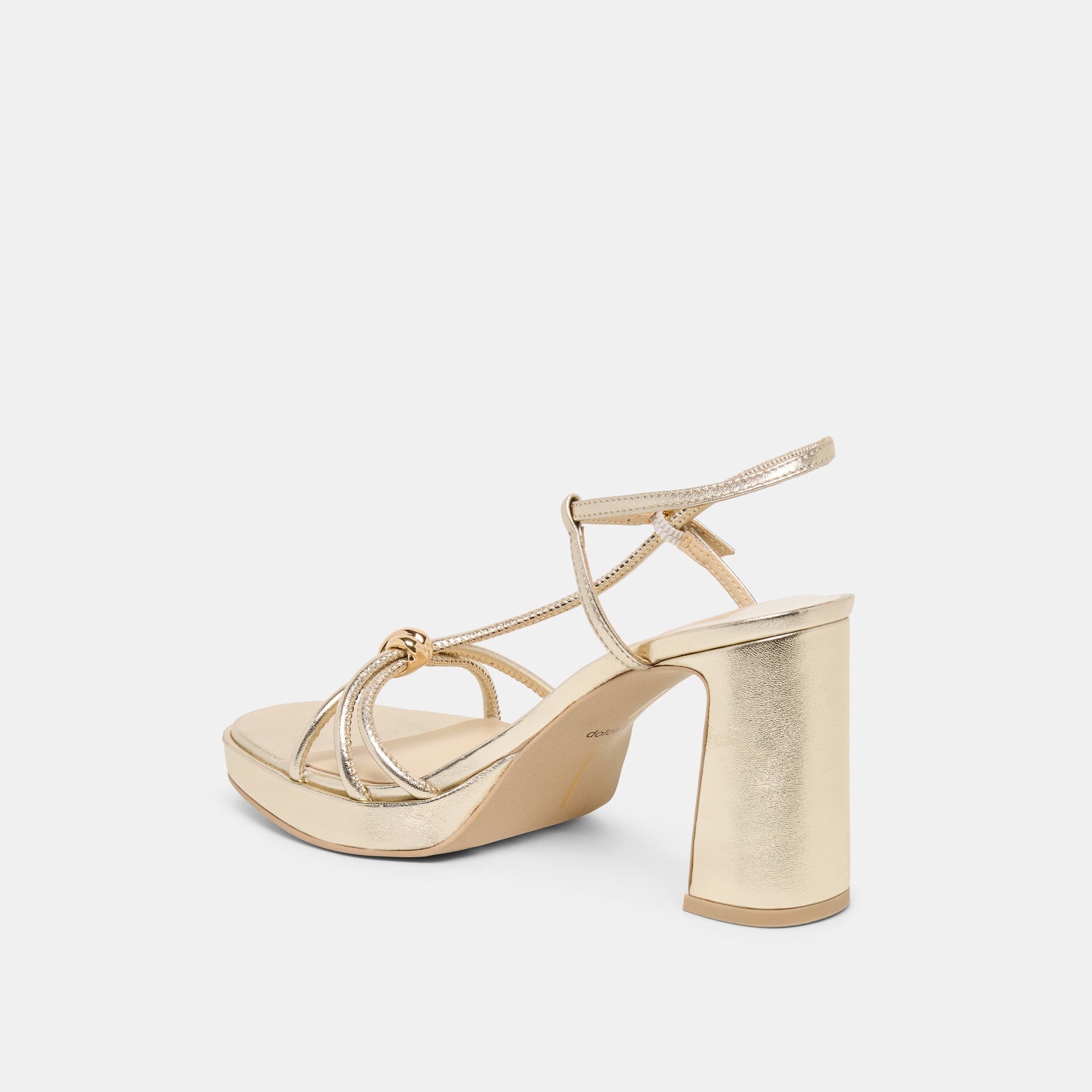ODETE HEELS GOLD LEATHER
