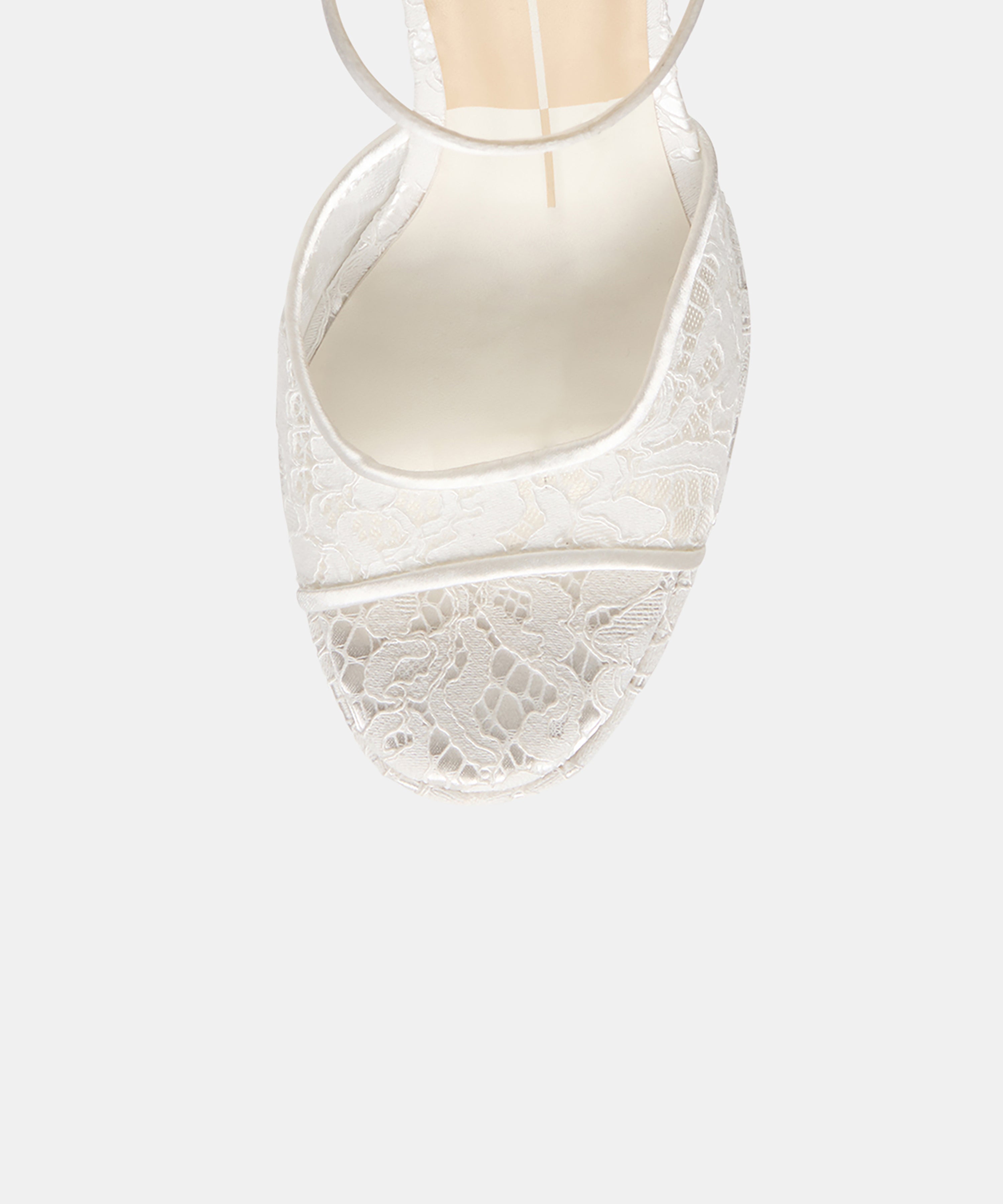 PANDRO HEELS TRUE WHITE LACE
