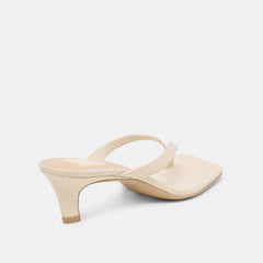 RAMIA HEELS BONE LEATHER