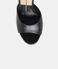 ROSHA HEELS BLACK LEATHER