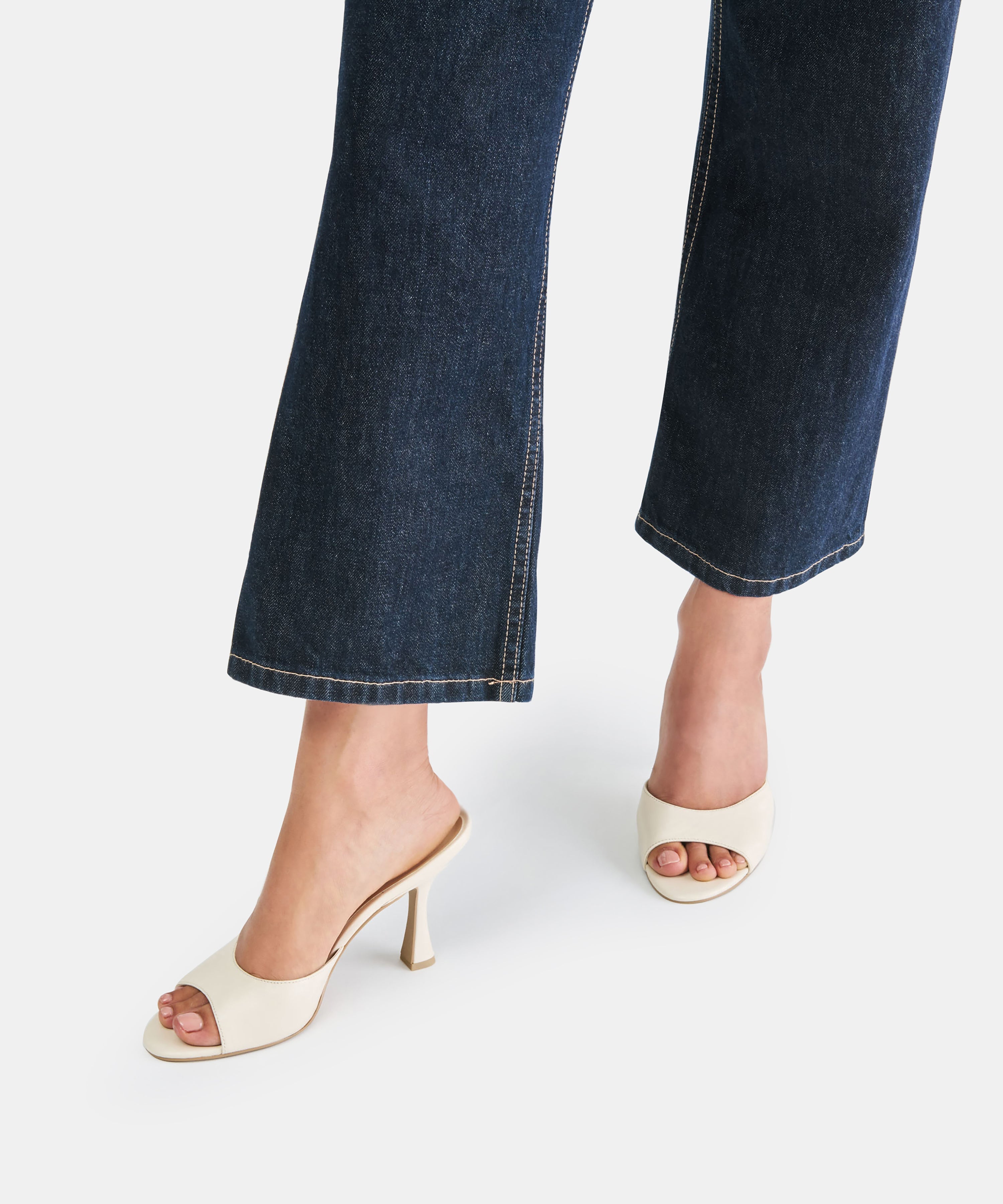ROSHA HEELS BONE LEATHER