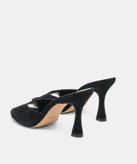 ROSHA HEELS ONYX SUEDE