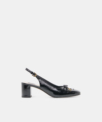 SAYLEE HEELS MIDNIGHT CRINKLE PATENT