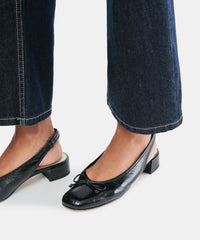 MARIEN MID HEELS BLACK LEATHER
