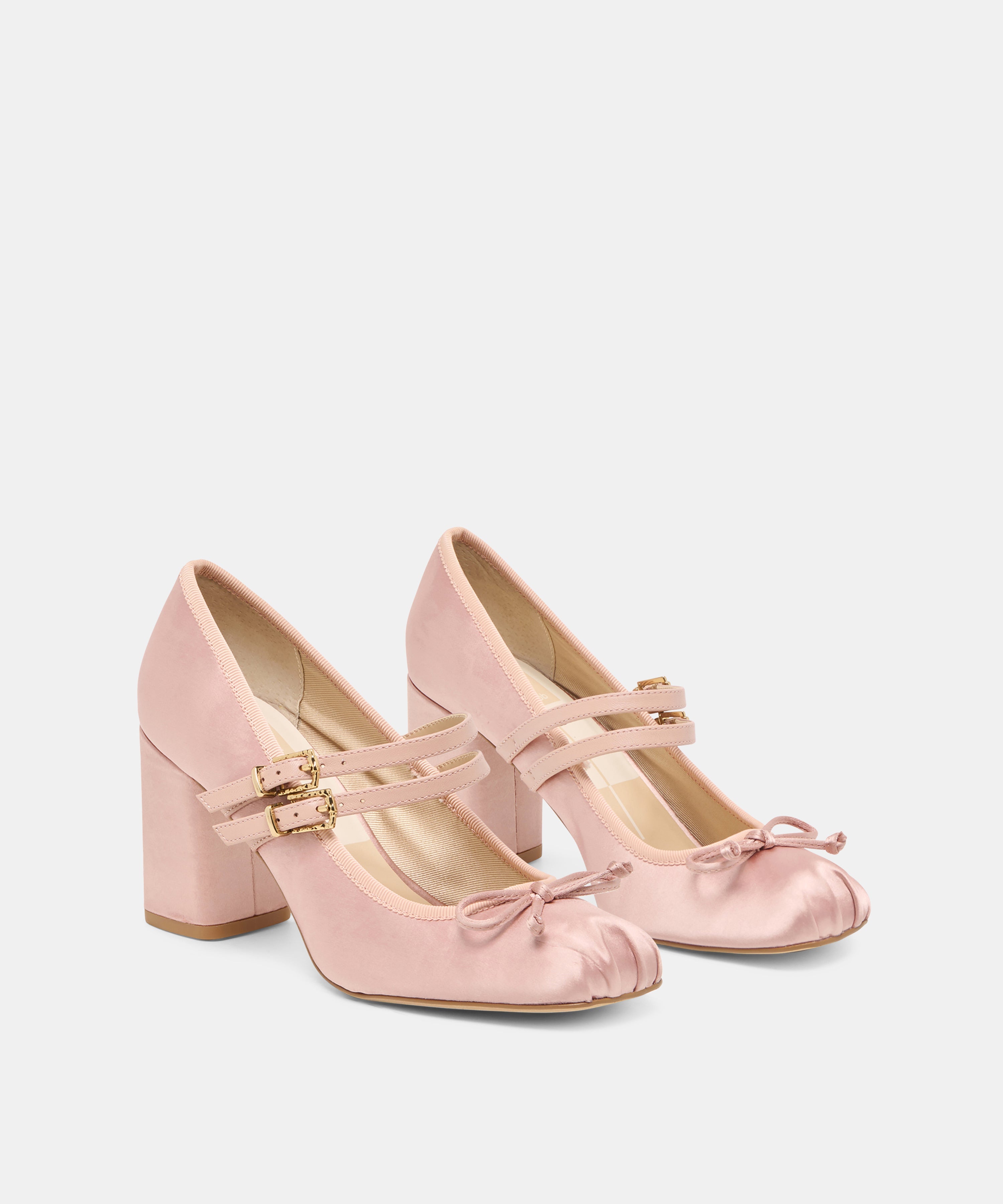 TIARAH HEELS LT BLUSH SATIN