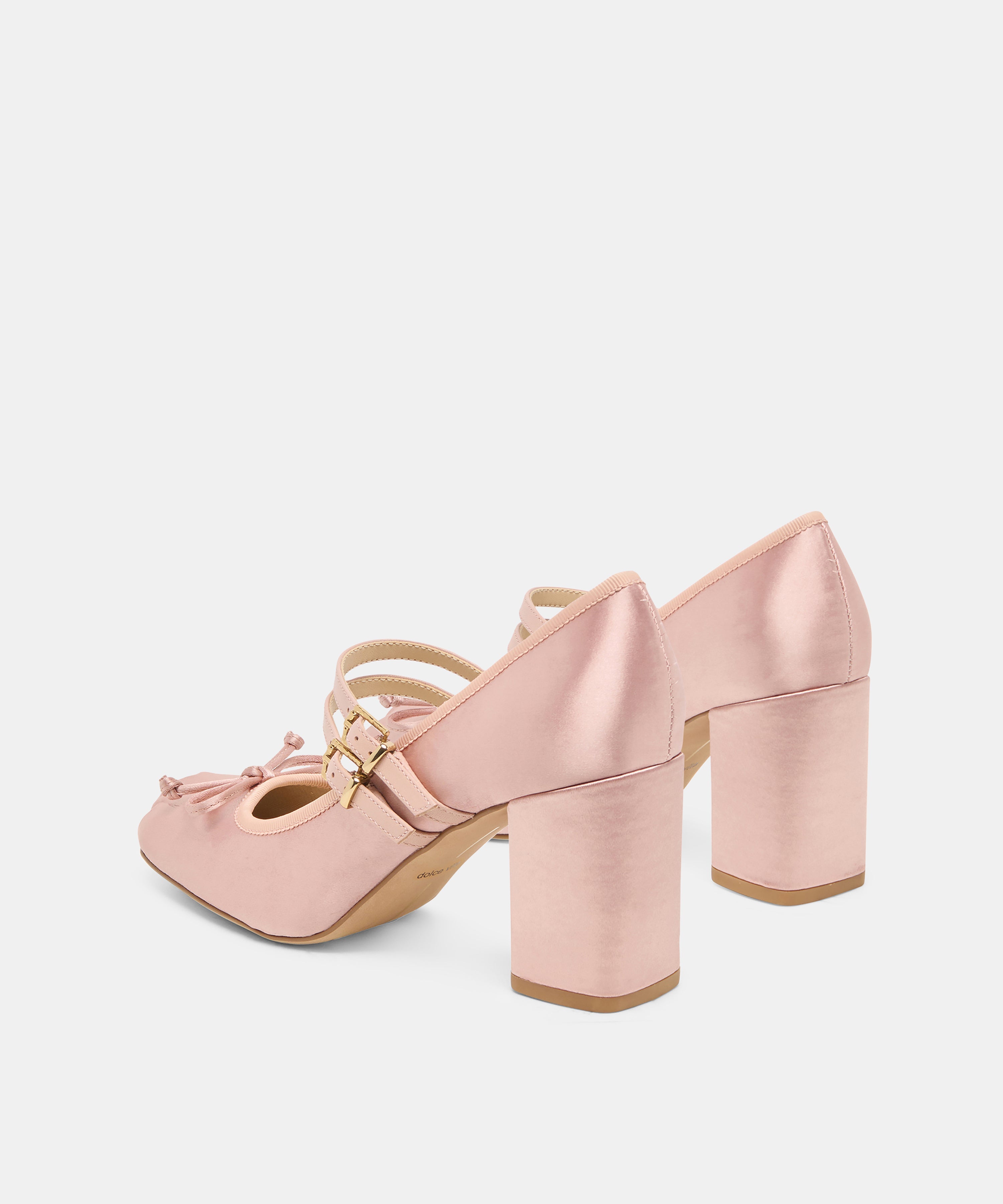 TIARAH HEELS LT BLUSH SATIN