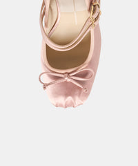 TIARAH HEELS LT BLUSH SATIN