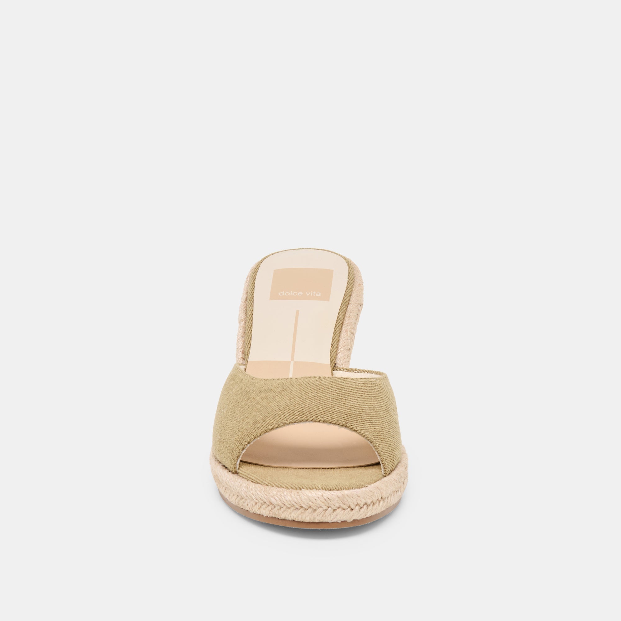 VAYA WEDGES KHAKI LINEN
