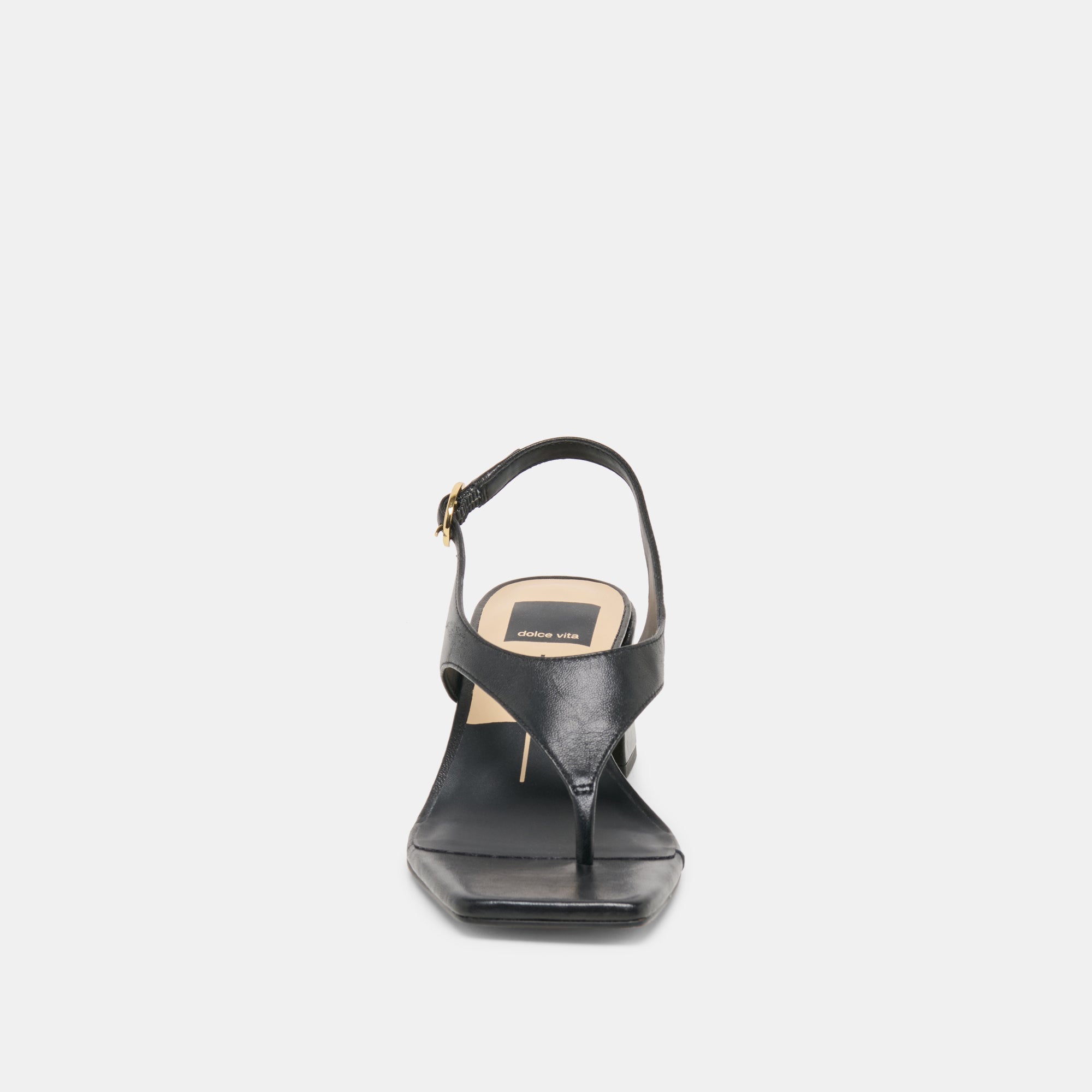 YVES HEELS BLACK LEATHER