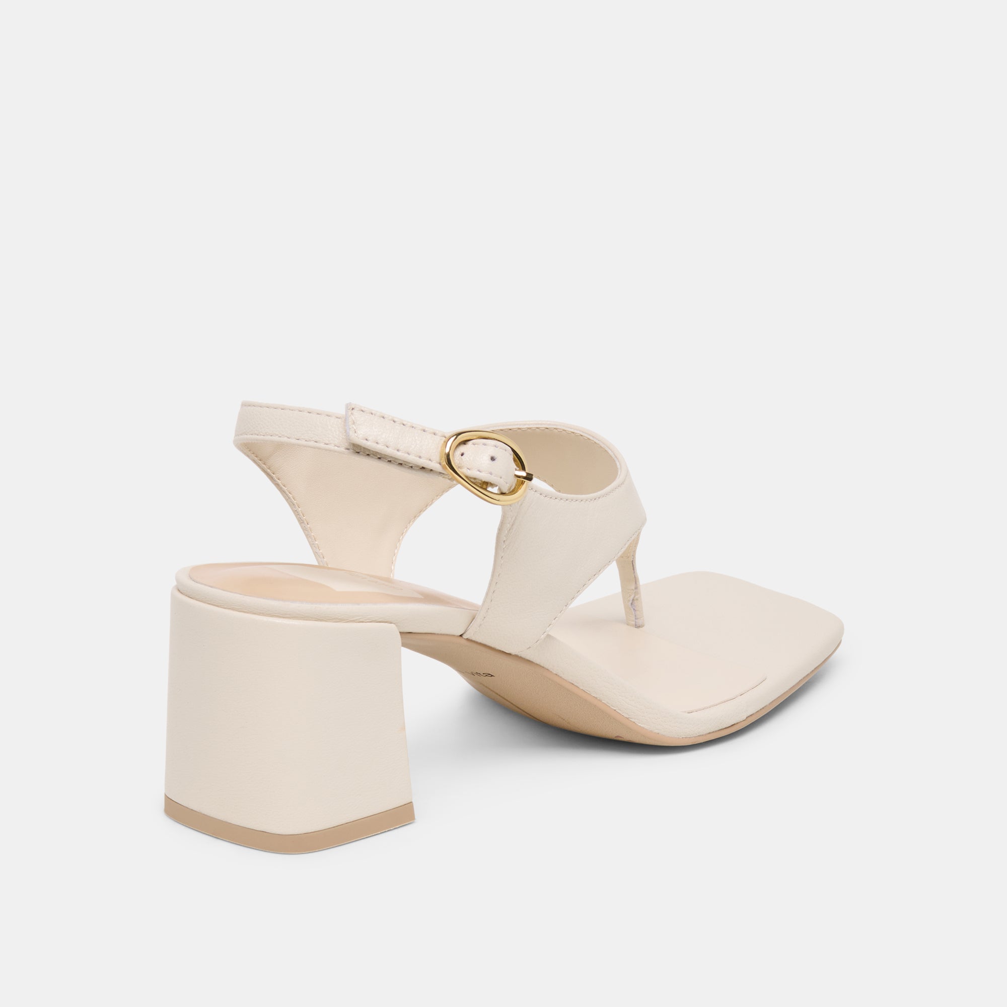 YVES HEELS IVORY LEATHER