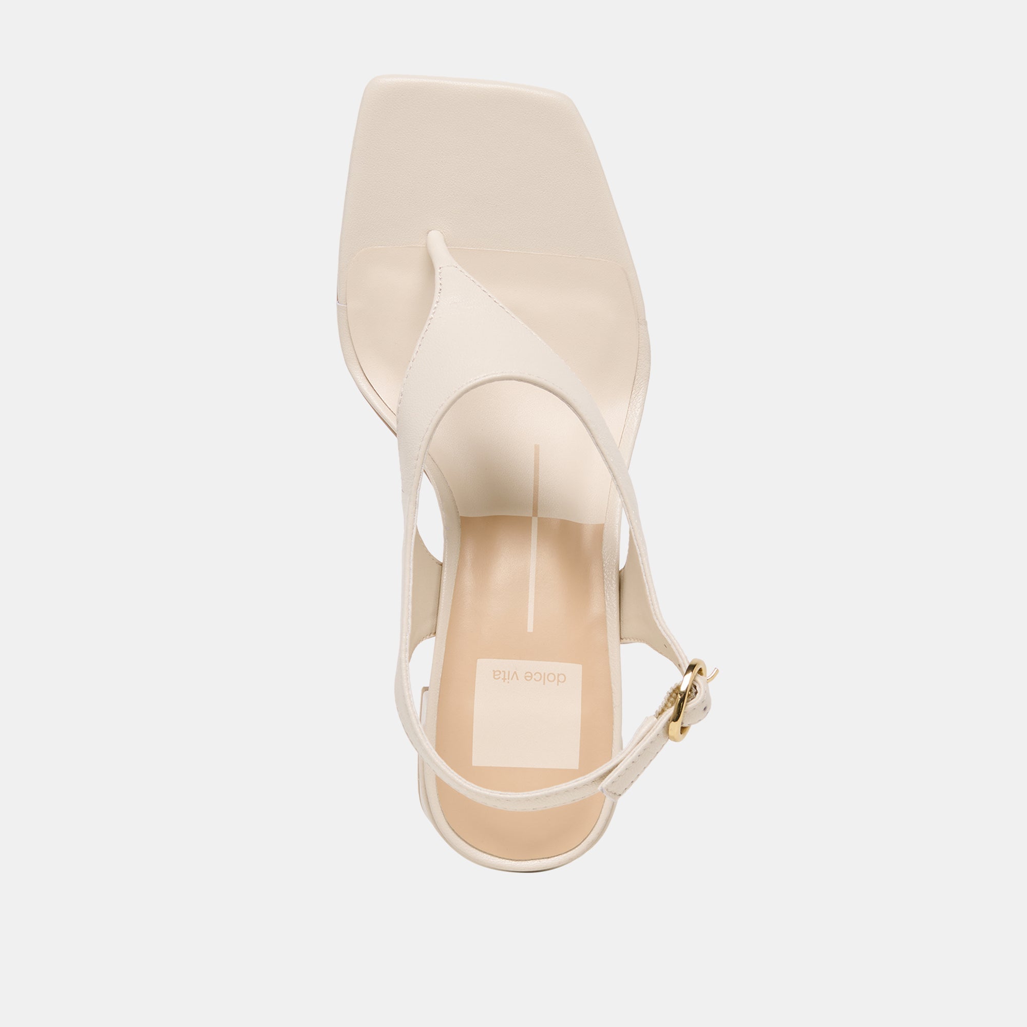 YVES HEELS IVORY LEATHER