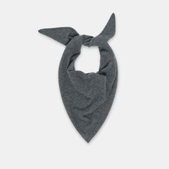 TRIANGLE SCARF DARK HEATHER GREY