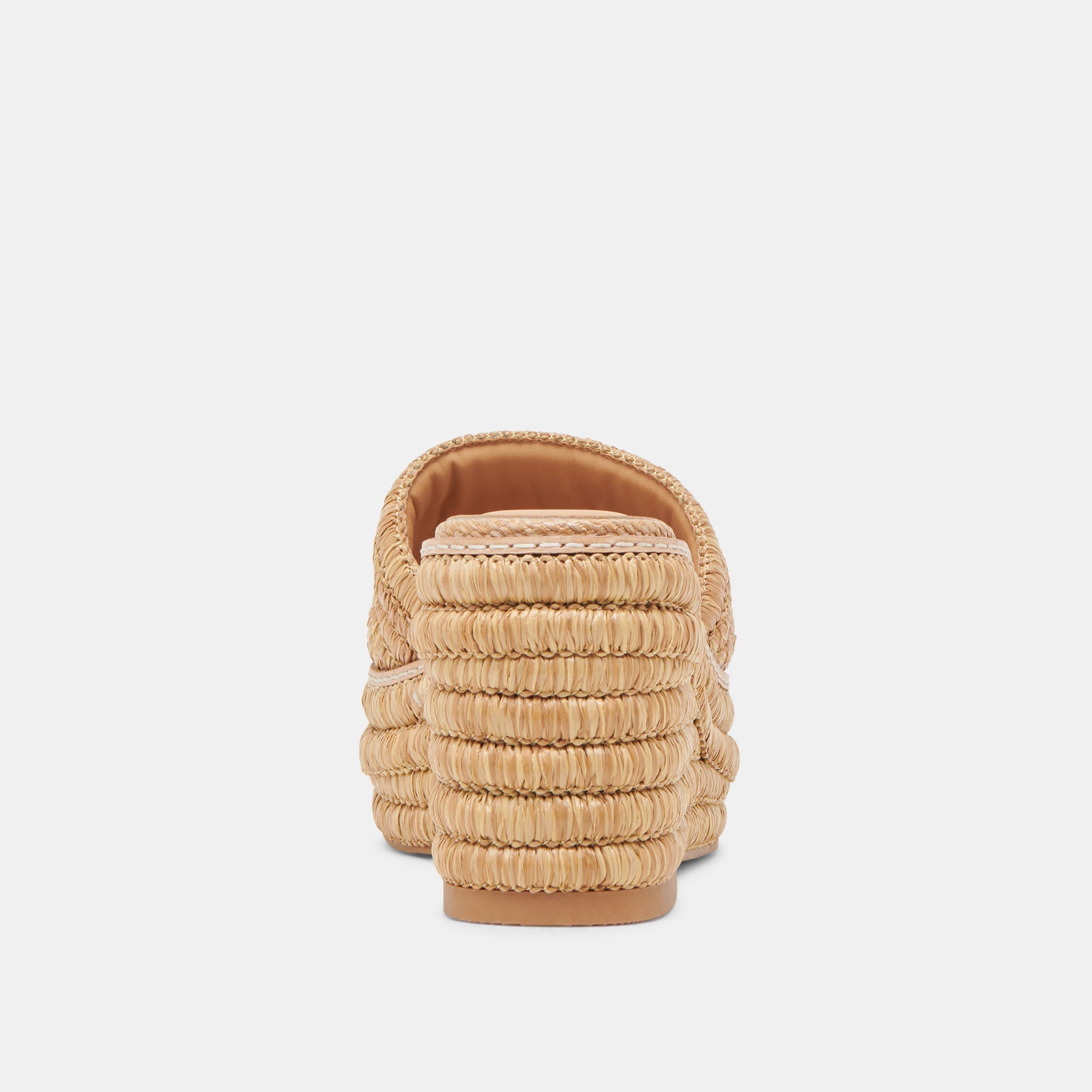 THRONE WIDE WEDGES LT NATURAL RAFFIA