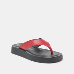 BLAYZE SANDALS RED LEATHER
