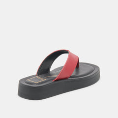 BLAYZE SANDALS RED LEATHER