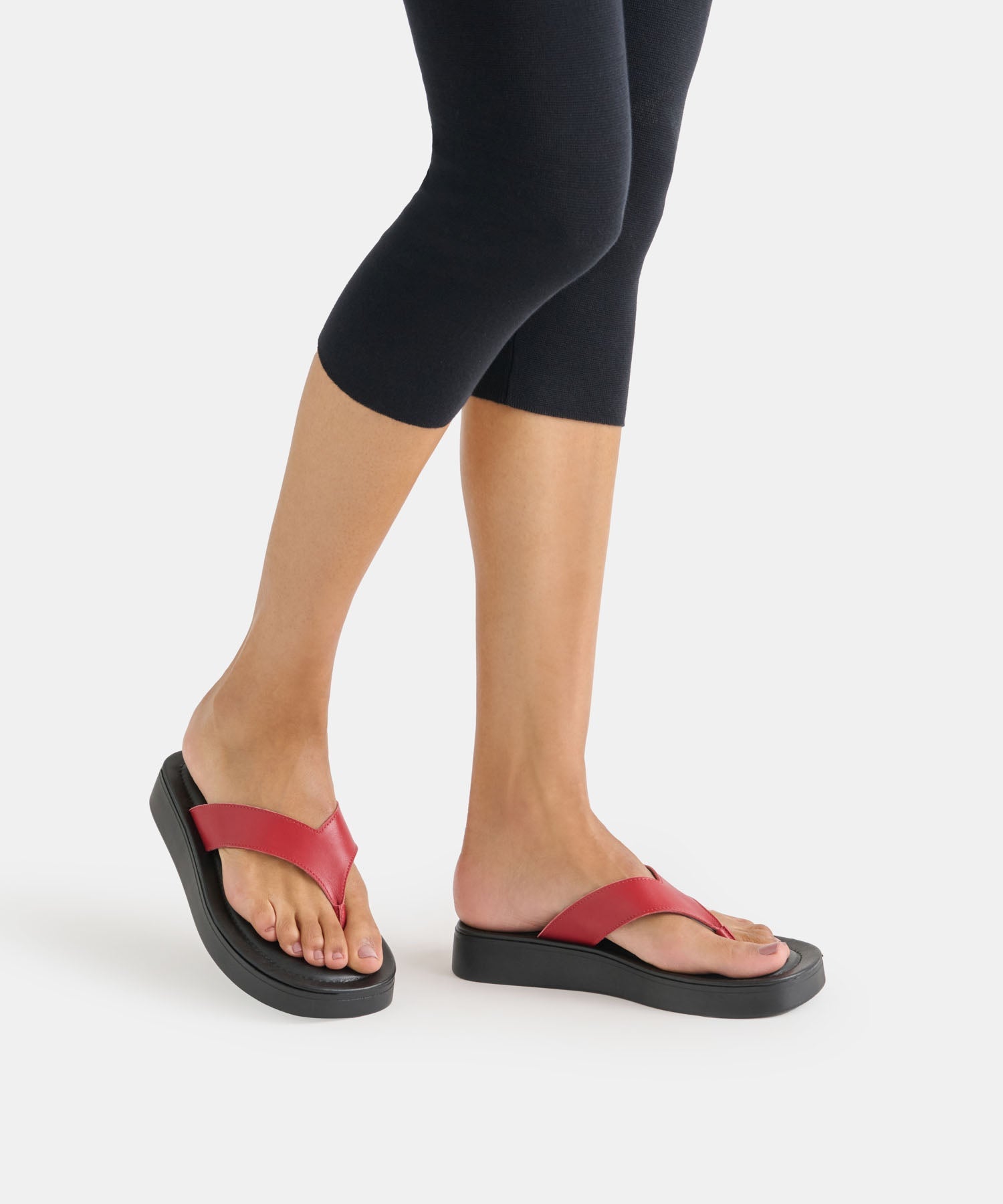BLAYZE SANDALS RED LEATHER
