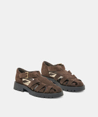 ELSAH FLATS ESPRESSO SUEDE