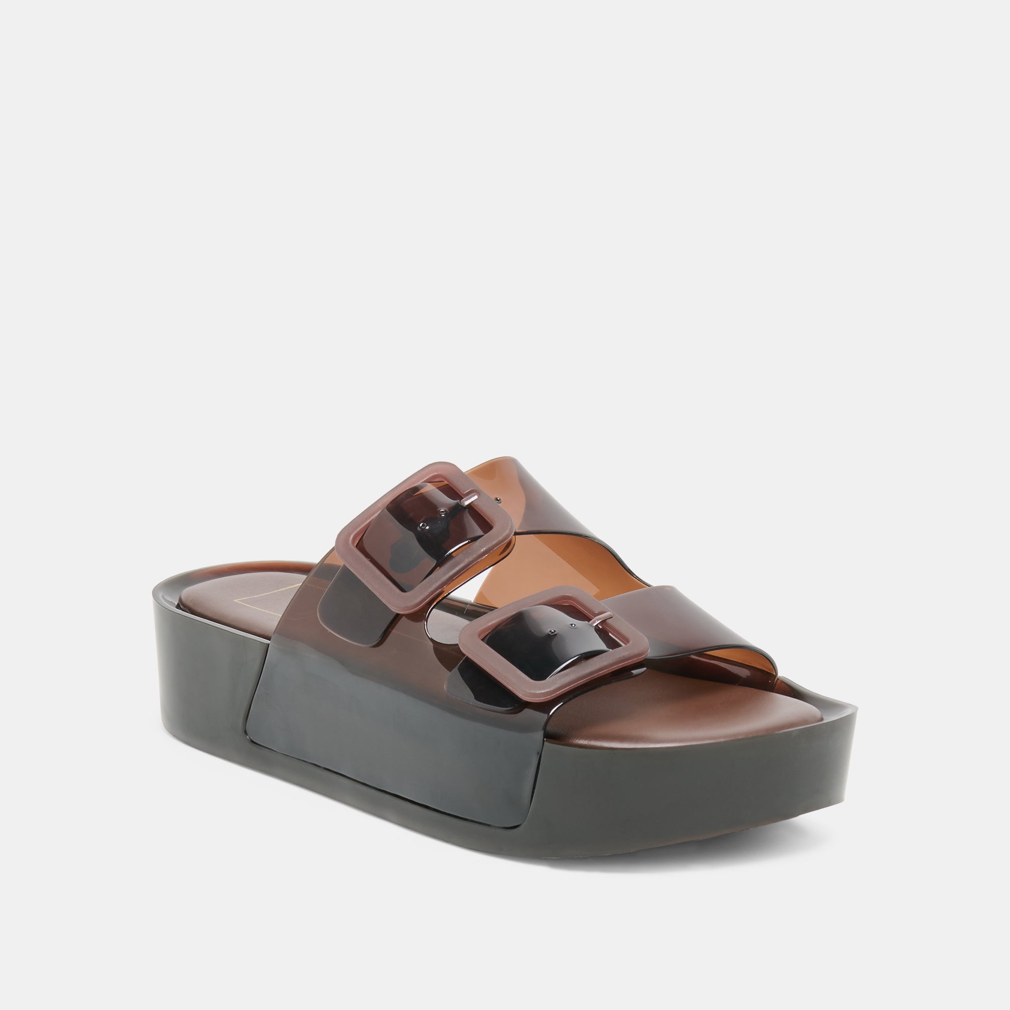 JULIO X SANDALS CHOCOLATE VINYL