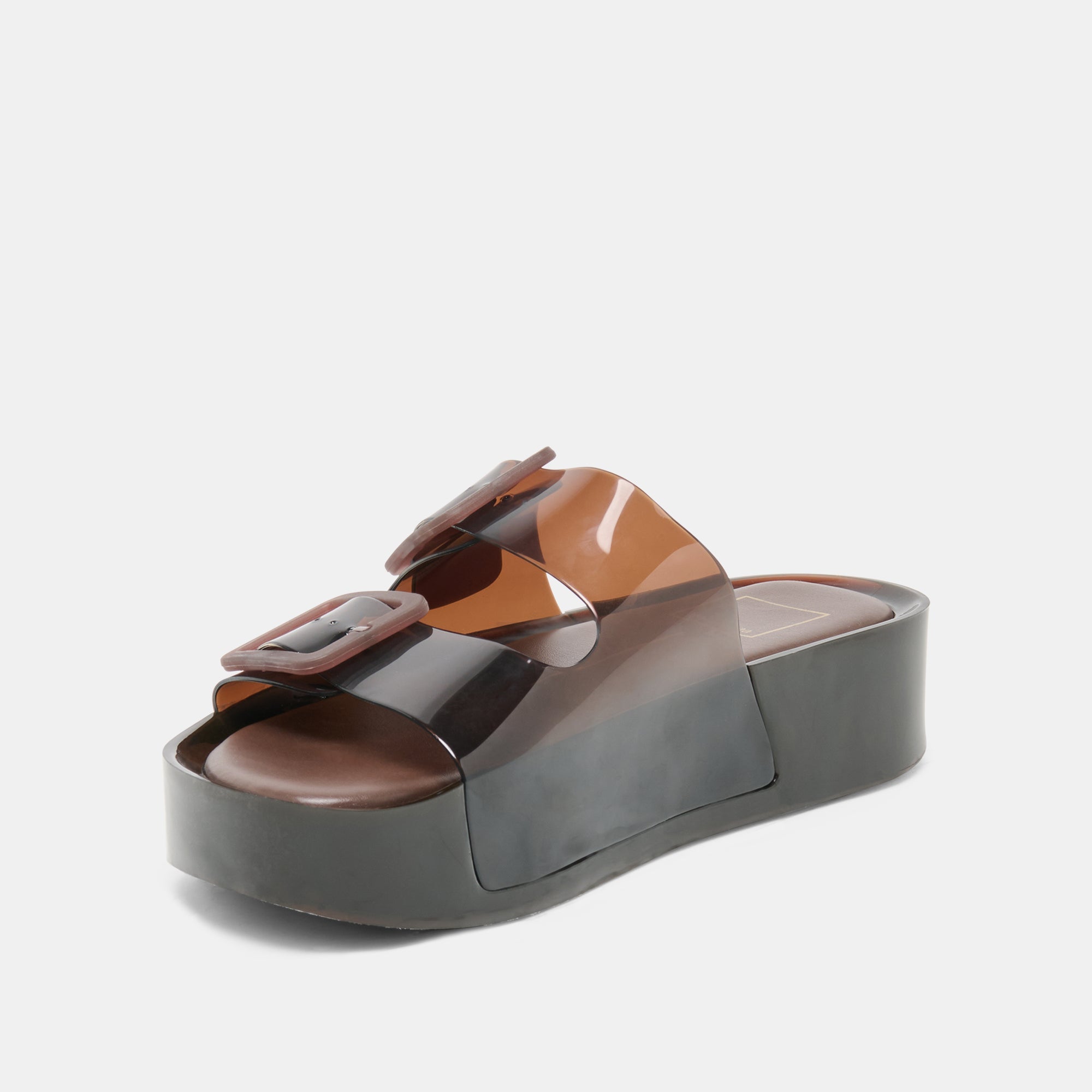 JULIO X SANDALS CHOCOLATE VINYL