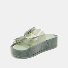 JULIO X SANDALS OLIVE VINYL