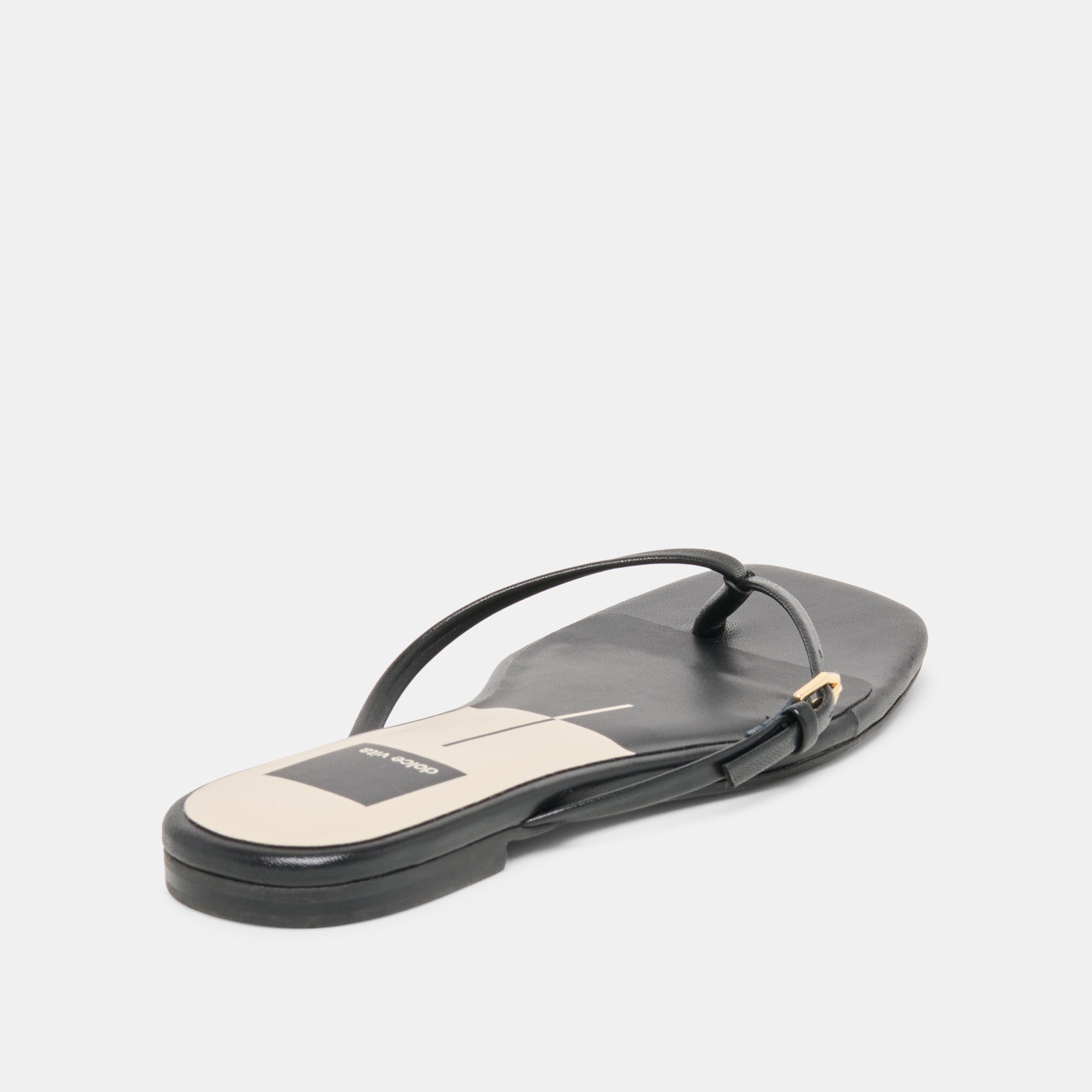 MALTA SANDALS BLACK LEATHER